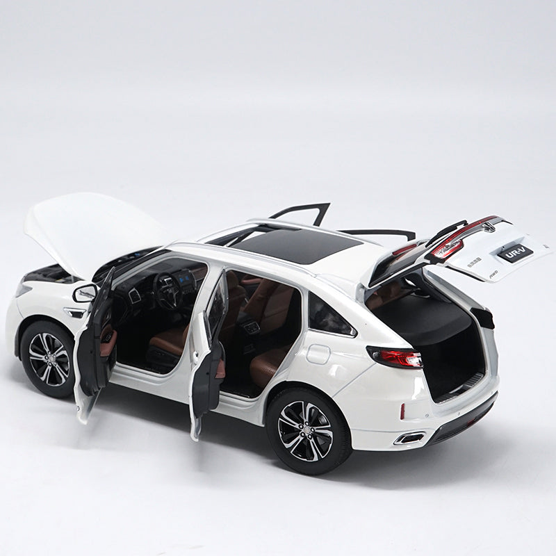 Original factory authentic 1:18 Scale Honda UR-V URV SUV 2017 White Diecast Model Car with small gift
