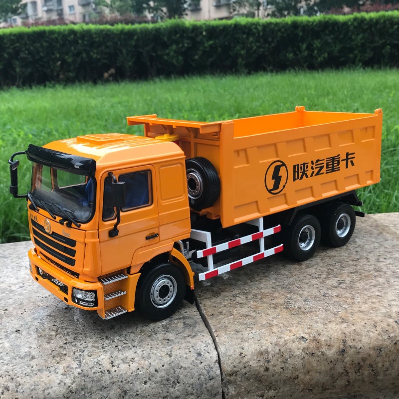 1:24 Shanqi F3000 dump tipper truck heavy model, Diecast truck models