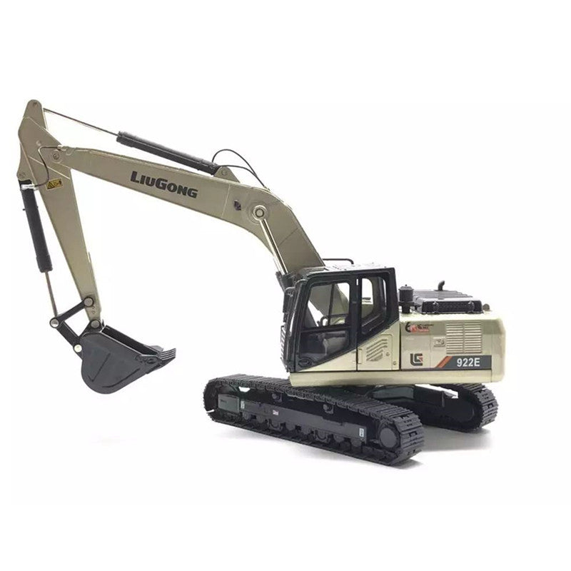 1 35 Diecast Liugong 922e Excavator Engineering Crawler Machinery Model(Yellow/Gold)