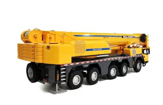 Original factory 2019 new 1:50 XCMG XCA220 truck crane models, Diecast construction engineering model for gift