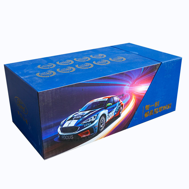 1:18 Original Ford Focus Racing car model 2019 CTCC field racing alloy simulation car model with small gift