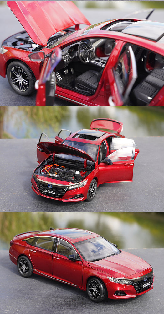 Original factory 1:18 GAC Honda 2022 Accord hybrid diecast scale model for gift, collection