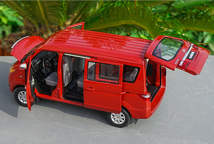 Original factory 1/18 Changan Automobile original manufacturer,Changan Jinniuxing van car model with small gift