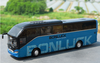 Original factory authentic 1:42 Scale Blue Diecast Bonluck Falcon LX Coach Bus Model for Birthday/Christmas gift