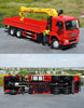 Original factory 1:35 XCMG diecast integrated lorry mounted crane model, zinc alloy Truck crane scale models toy gift