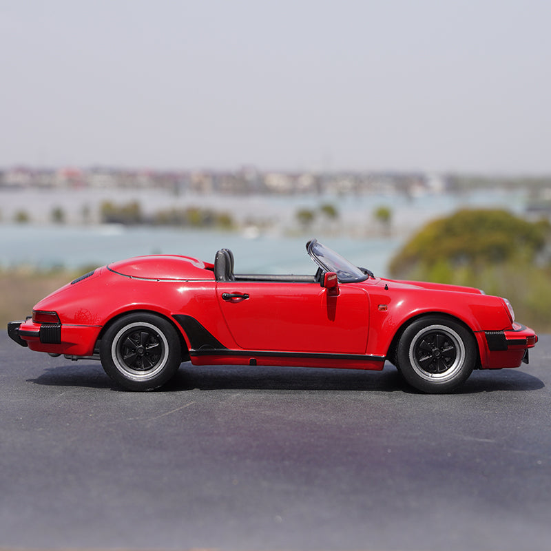 Red/blue 1:18 KK Porsche 911 car model 3.2 Speedster 1989 Diecast alloy vehicle car model for collection