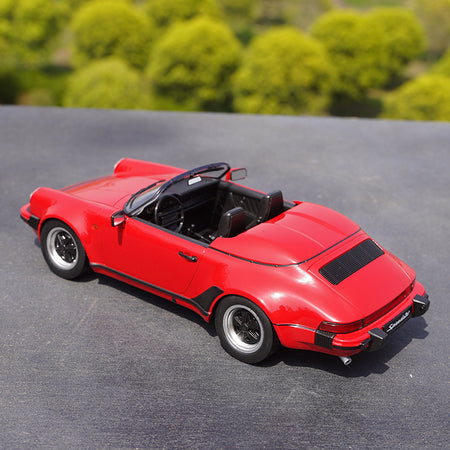 Red/blue 1:18 KK Porsche 911 car model 3.2 Speedster 1989 Diecast alloy vehicle car model for collection