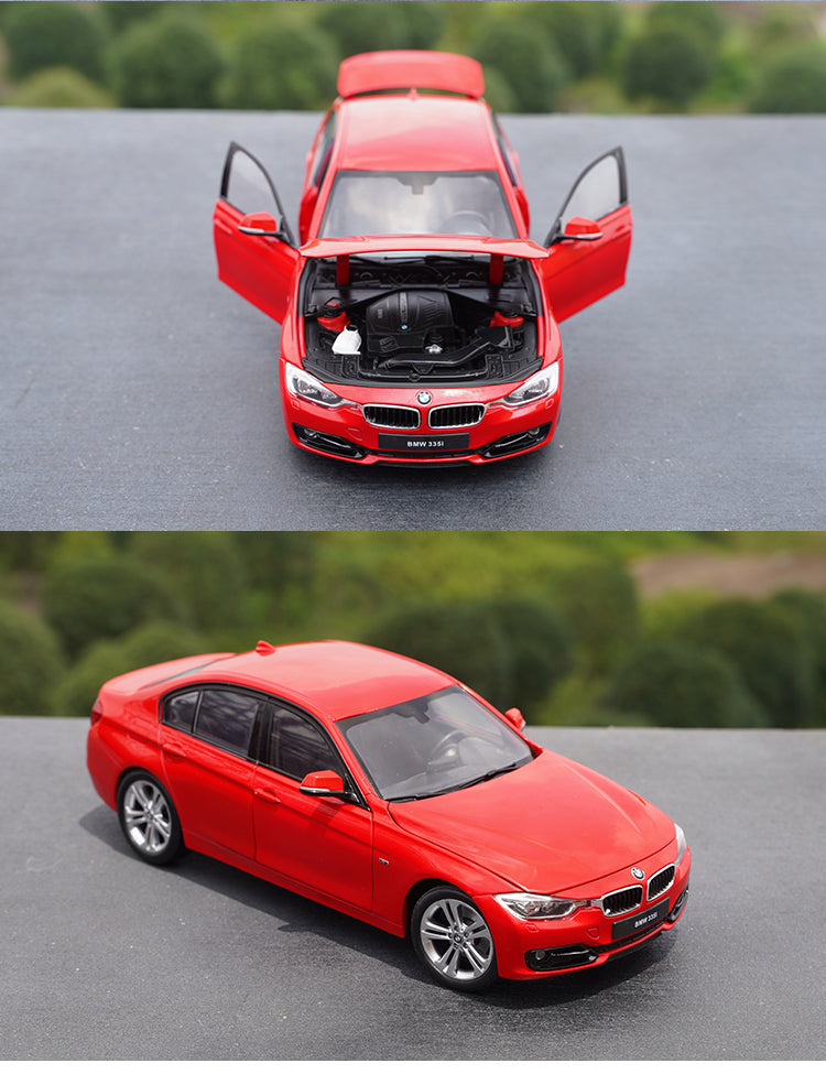 Original Red/white 1:18 Welly BMW 335i 3 serie diecast collectible alloy toy car model for gift