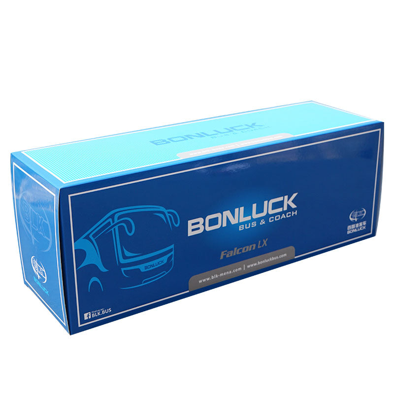 Original factory 1:42 Bonluck Falcon LX Diecast travel bus Model Luxury diecast bus model for display or gift