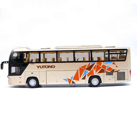 Hot sell 1:42 Yutong ZK6118HQY8Y zinc alloy double-deck bus models for sale