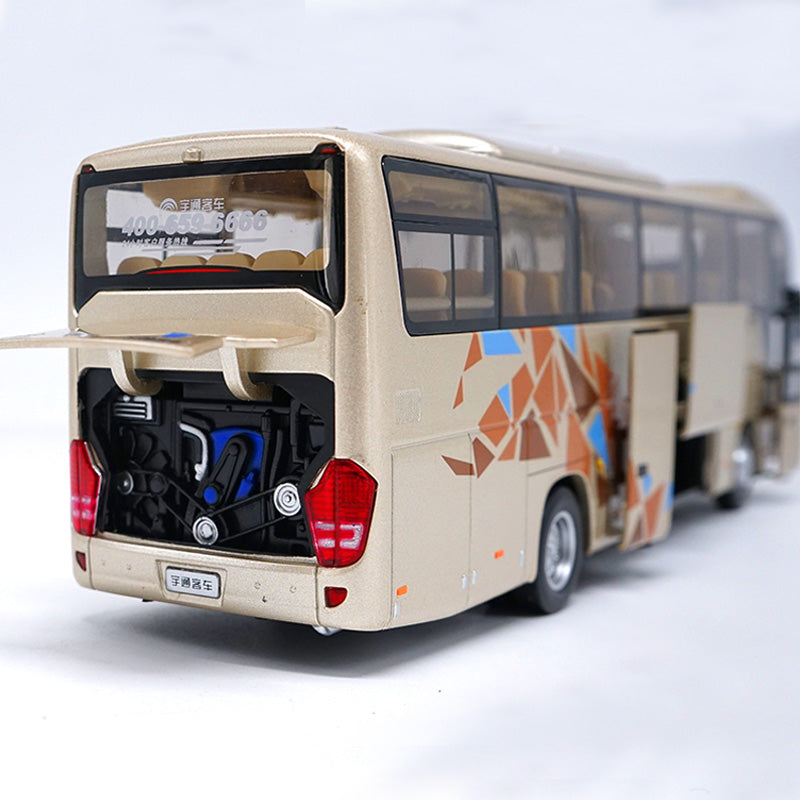 Hot sell 1:42 Yutong ZK6118HQY8Y zinc alloy double-deck bus models for sale