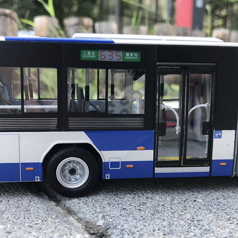 Original factory 1:43 Foton Bus Beijing City 635 Road BJ6160C6CCD diecast articulated Giant dragon alloy car model for gift, collection
