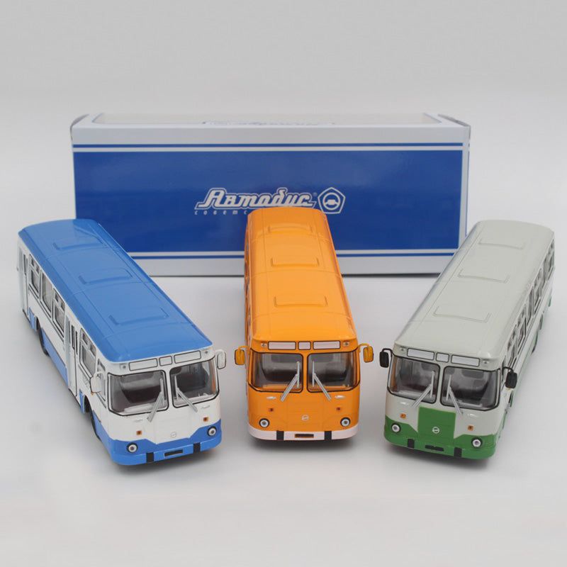 New 1/43 Russian Bus Sovetskii Avtobus Liaz-677M Diecast Blue