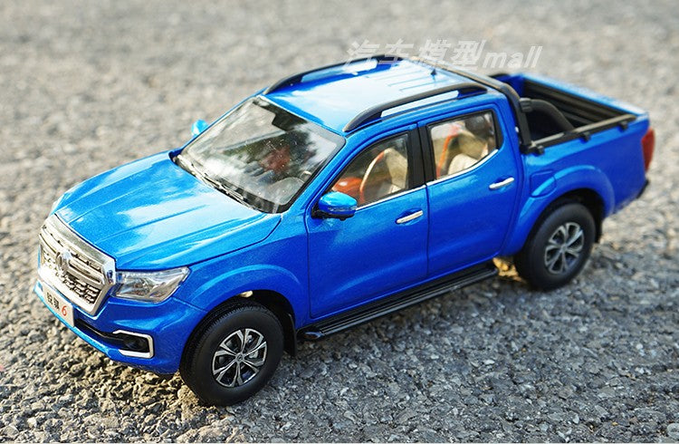 1:18 Dongfeng Zhengzhou Nissan Ruiqi Pickup Ruiqi 6 alloy truck car model car model for collection