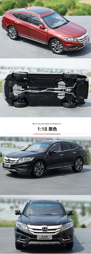 1:18 Diecast Model for Honda Crosstour 2014 Red Sportback Alloy Toy Car Miniature Collection Gifts