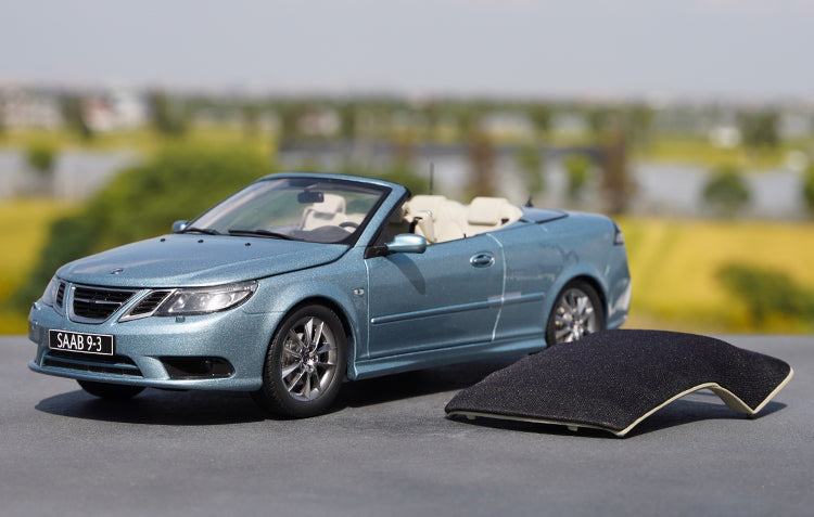 Original factory authentic 1:18 SAAB 9-3 Zinc alloy sports car model, diecast scale roadster car model for gift, collection