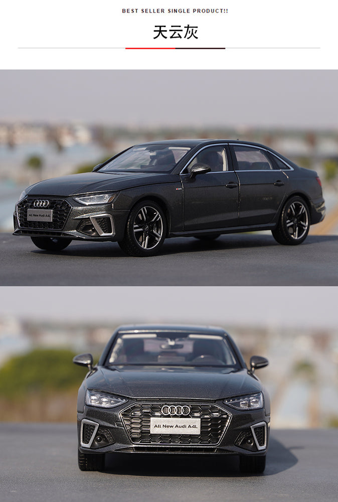 Original factory Gold/Grey 1:18 VW Audi A4L 2020 brand new A4L diecast car model for toy vehicle