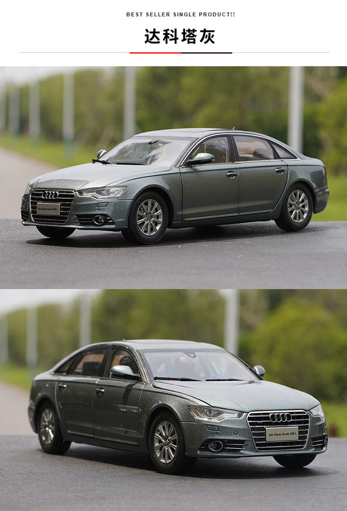 Collectable top quality 1:18 Audi A6L 2012 diecast scale car model for gift