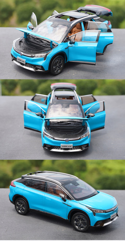 Original factory 1:18 GAC new energy AION LX  luxury intelligent supercar Diecast SUV alloy simulation model for collection, gift
