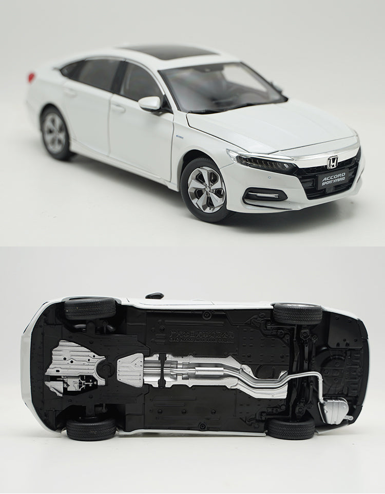 Original 1:18 GAC Honda Accord 2018 10th generation Sport hybrid diecast car model for gift, collection