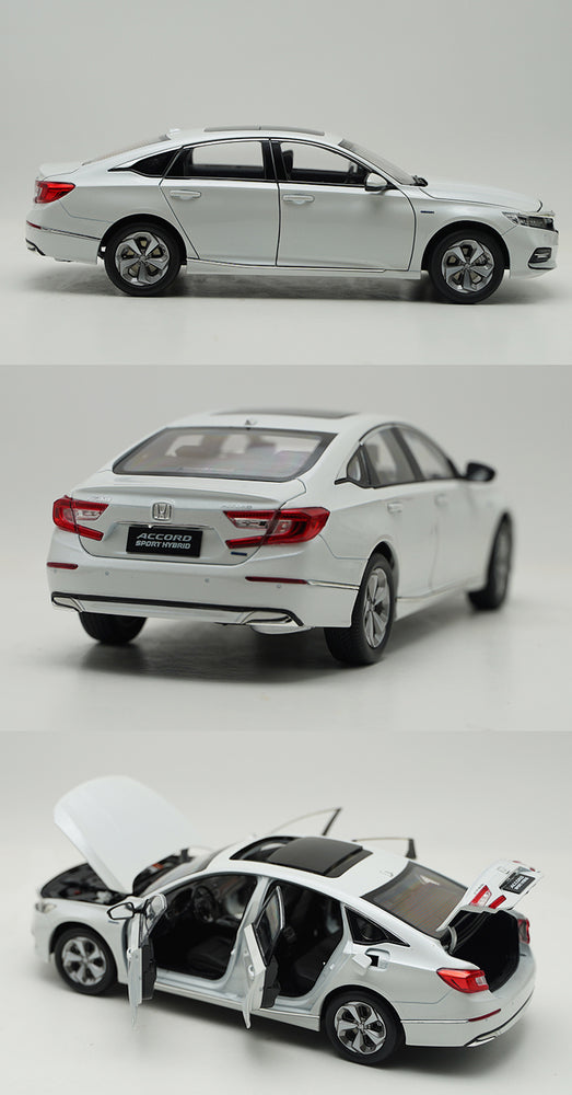 Original 1:18 GAC Honda Accord 2018 10th generation Sport hybrid diecast car model for gift, collection