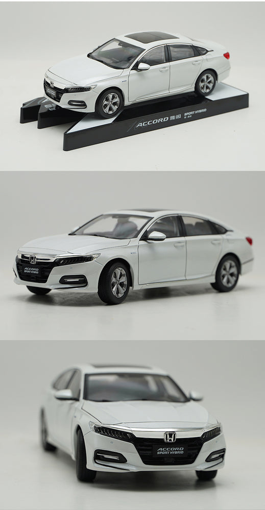 Original 1:18 GAC Honda Accord 2018 10th generation Sport hybrid diecast car model for gift, collection