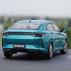 Original authentic 1:18 Dongfeng Fengshen Yi dazzle Aeolus blue diecast alloy car model for gift, collection