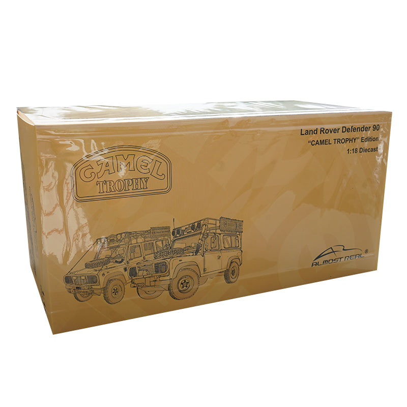 Almost Real 1/18 Land Rover Defender 90 110 CAMEL TROPHY Edition diecast car model with small gift