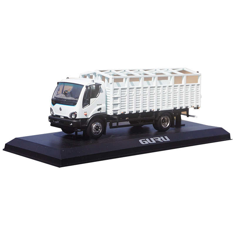 Original factory Rare White Ahsok Leyland 1:43 Guru Indian diecast truck model for collection, gift