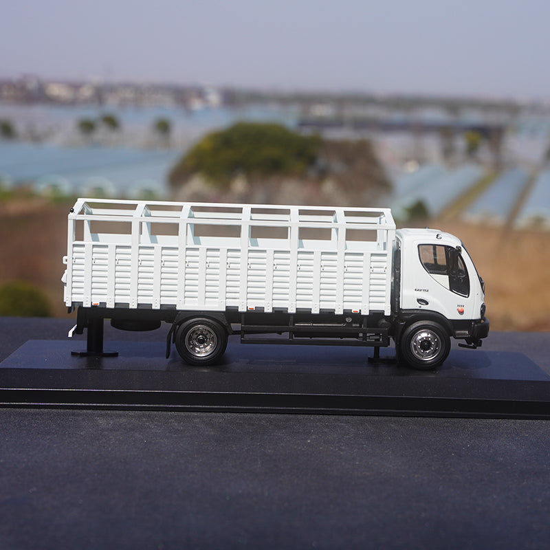 Original factory Rare White Ahsok Leyland 1:43 Guru Indian diecast truck model for collection, gift
