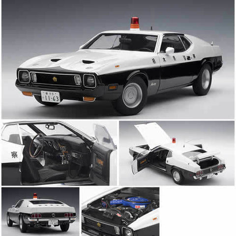 Diecast Ford Mustang Mach 1 Japanese Police Car 1:18 Autoart 72826 –  Classic Models Wholesale Store