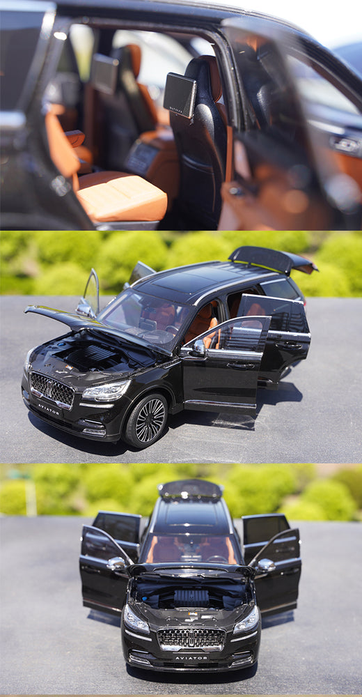 Original factory 1:18 Changan Lincoln Aviator 2020 diecast off-road vehicle ally car model for gift, collection