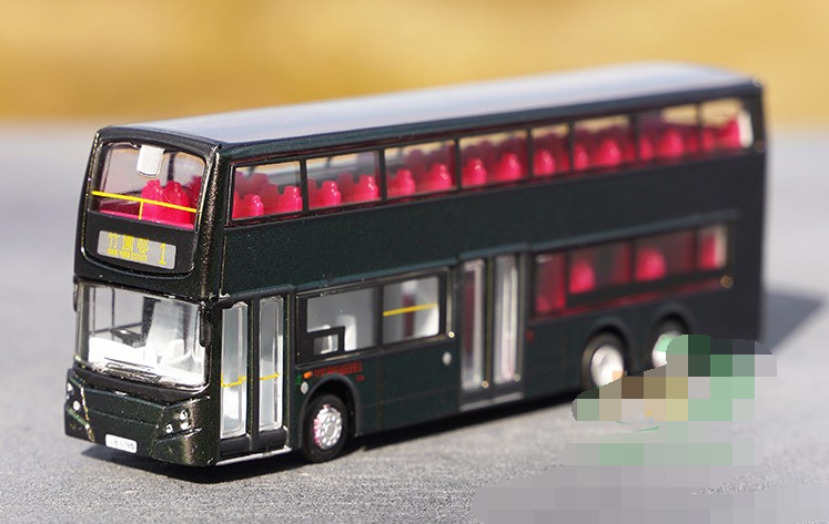 Classic 1:120 Hong Kong double-decker Denis B9 diecast alloy bus model for gift, toy