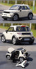 Original factory 1:18 BAIC LITE AFCFOX diecast electric car model for gift, collection