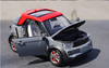Original factory 1:18 BAIC LITE AFCFOX diecast electric car model for gift, collection
