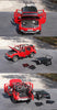 Original factory Baic 1:18 BJ40L BJ40 PLUS diecast off road SUV car model red alloy toy car models