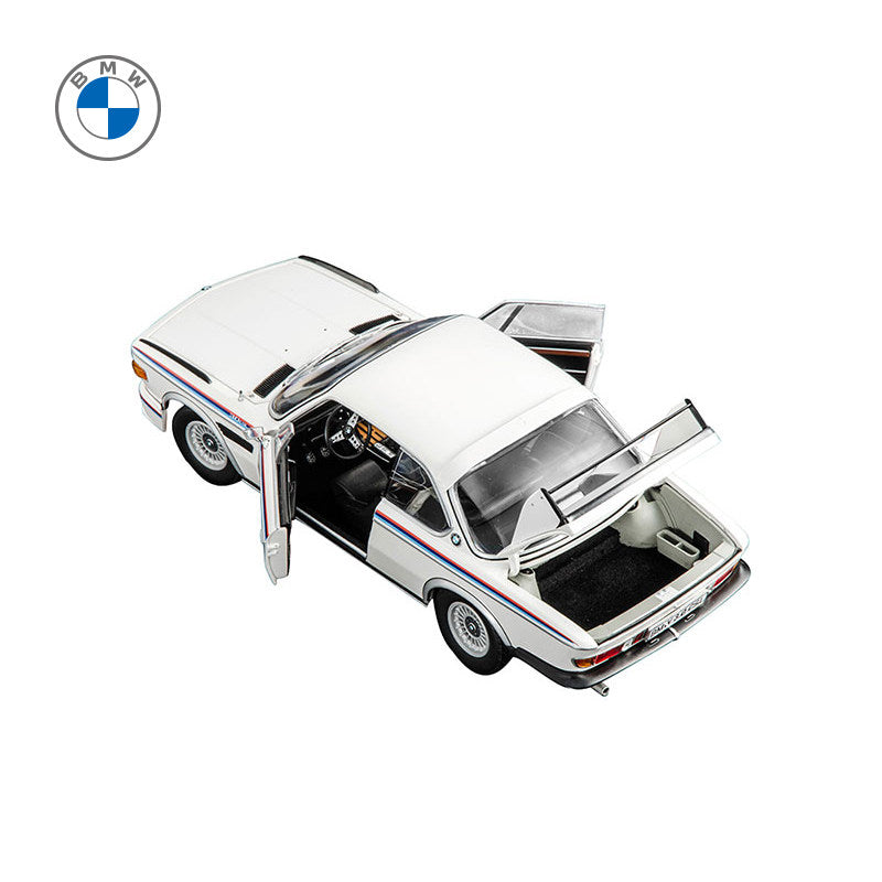 Original 1:18 BMW 3.0 1971 CSL25 diecast minichamp alloy vintage model for gift, collection