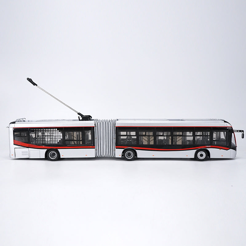 Original Collectible Alloy Model Gift 1:42 Yutong Dual-source Trackless Trolleybus Transit Volume BRT Bus DieCast Toy Model for christmas gift,Collection,Decoration