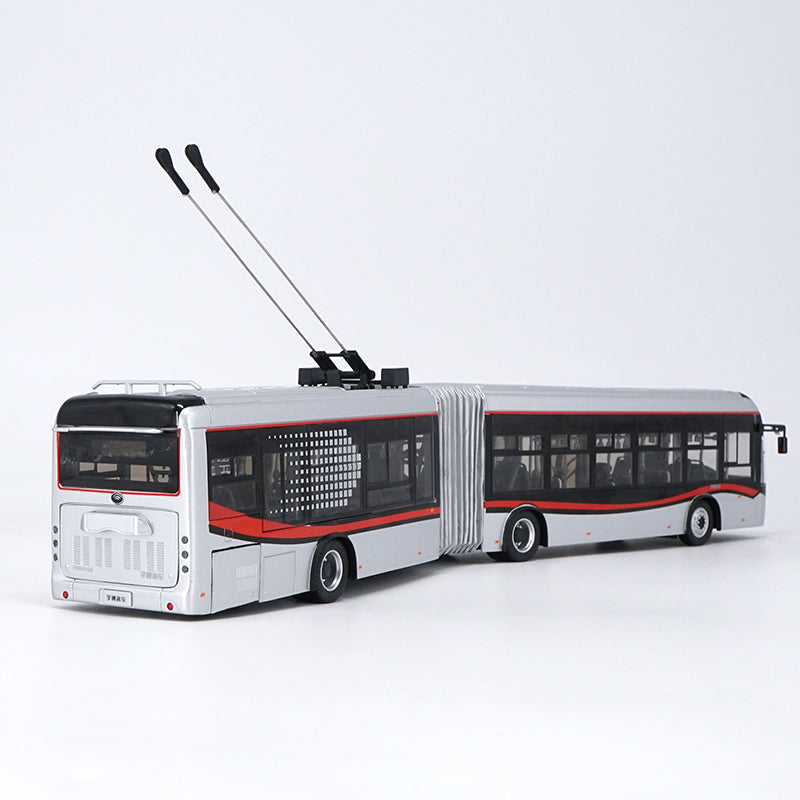 Original Collectible Alloy Model Gift 1:42 Yutong Dual-source Trackless Trolleybus Transit Volume BRT Bus DieCast Toy Model for christmas gift,Collection,Decoration