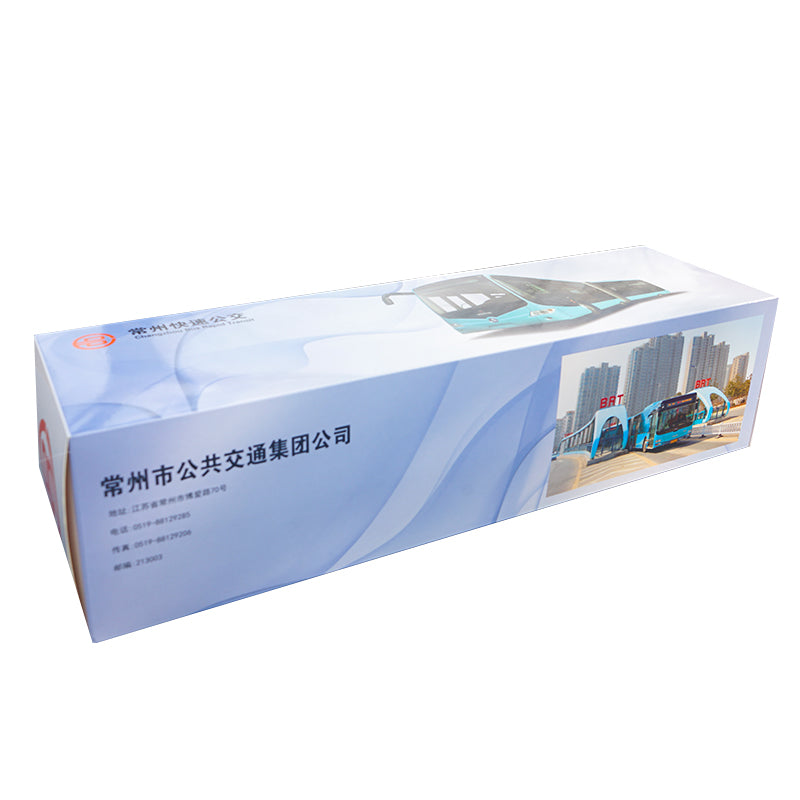 Original authentic Changzhou Changlong Blue 1:42 Scania BRT Diecast Articulated Bus Model for Birthday/Christmas gift