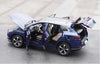 1:18 Original factory BYD Song PLUS DM-I 2022 Diecast car model Blue Color collectiable car models