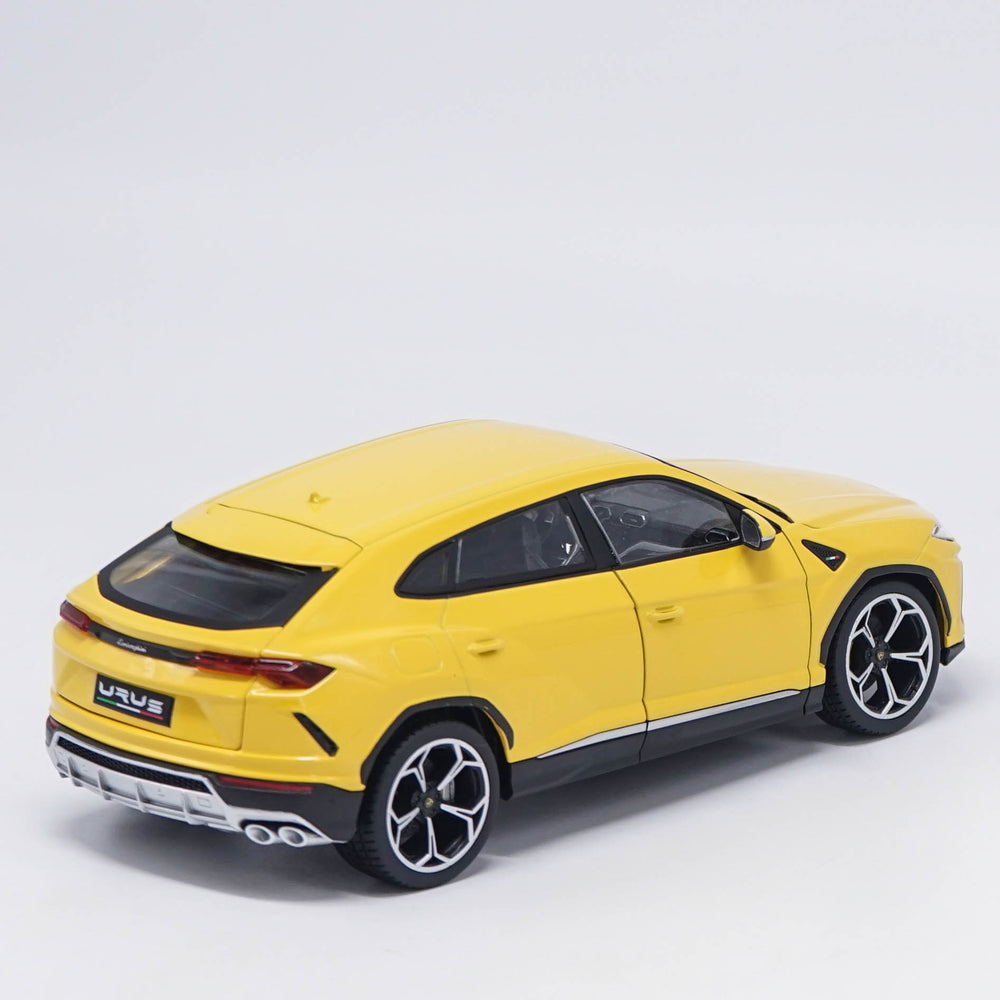 Original factory authentic Bburago 1:18 Lamborghini URUS yellow diecast car model with small gift