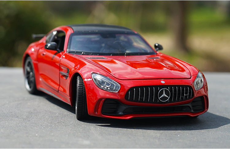 Original factory Welly 1:24 Benz AMG GTR diecast Sports Car model for promotion, gift, toys