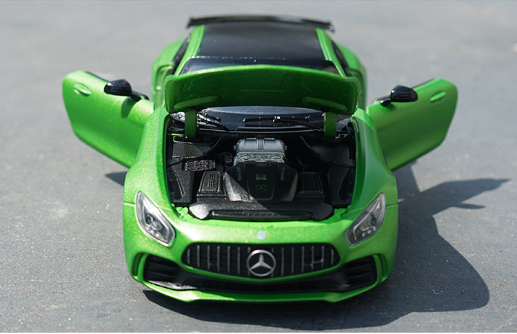 Original factory Welly 1:24 Benz AMG GTR diecast Sports Car model for promotion, gift, toys