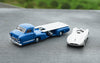 Original NOREV 1:64 Benz Blue Miracle diecast Truck model alloy Silver Arrow trailer BENZ alloy set car model