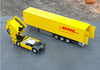 Original authentic 1:50 Ben z Diecast container truck  model Rongqing Logistics alloy DHL container truck model for gift