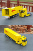 Original authentic 1:50 Ben z Diecast container truck  model Rongqing Logistics alloy DHL container truck model for gift