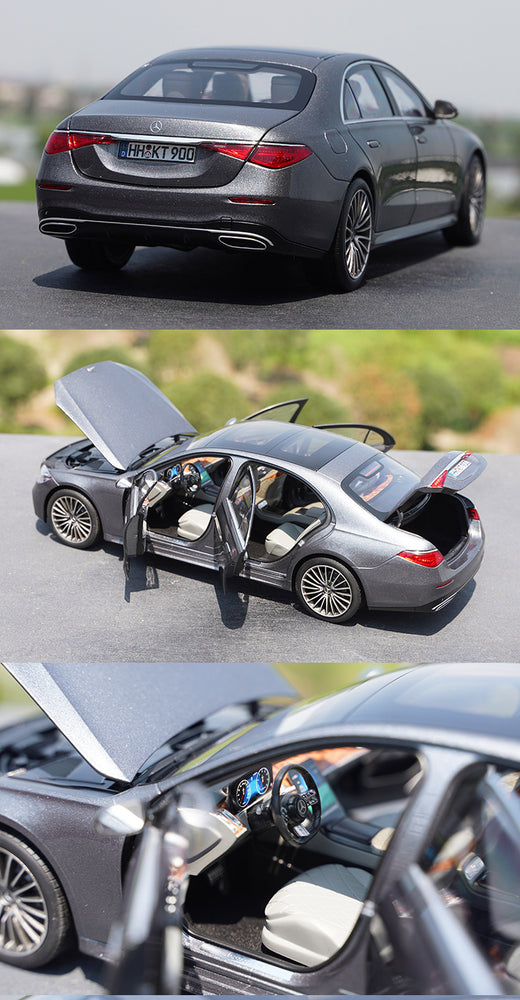 Original factory 1:18 Norev Benz S600 AMG W223 2021 Diecast alloy car model for gift, collection