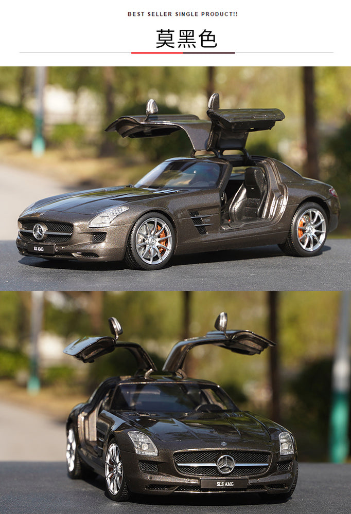 Original factory 1:18 GTA Benz SLS AMG diecast car model alloy sports car model for gift, toys, collection