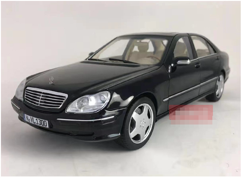 High quality Black/White/Green 1:18 Norev Benz W220 S600 Diecast alloy car model for gift, collection